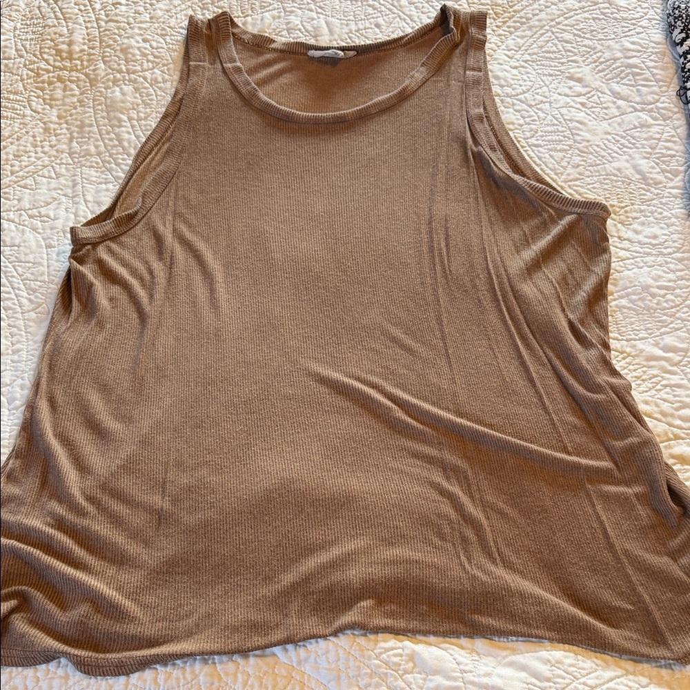 Jane and Delancey Light Brown Tank Top